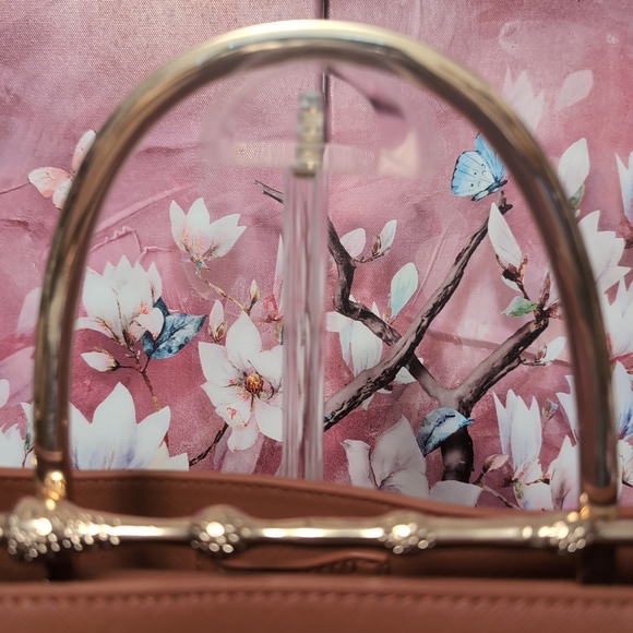 Loungefly Brown Satchel with Gold Accents - Picture 3 of 6